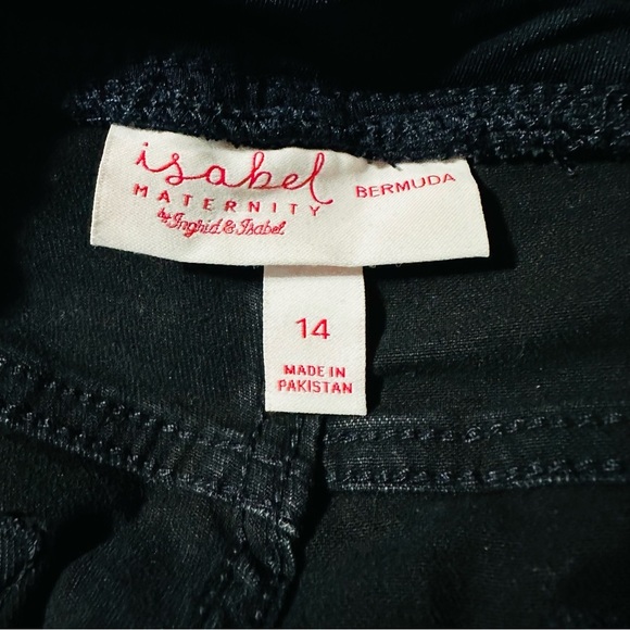 Isabel Maturity women's size 14 black bermuda shorts raw hem, nwt - Picture 3 of 4